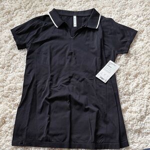 Athleta Black Zip-Up Top